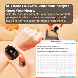 CFY E108 ECG Smartwatch With Blood Oxygen Heart Rate Monitor Sleep Monitoring