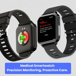 CFY E108 ECG Smartwatch With Blood Oxygen Heart Rate Monitor Sleep Monitoring