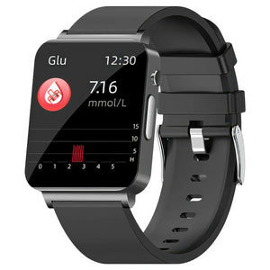 CFY E116 ECG+PPG Blood Sugar Monitoring Health Smart Sports Watch Black