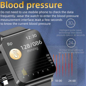 CFY E116 ECG+PPG Blood Sugar Monitoring Health Smart Sports Watch