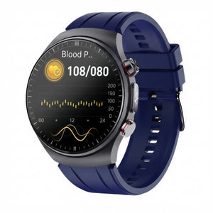 CFY E488 High-End Ti ECG Blood Pressure Blood Glucose Micro-Physical Examination Health Management Watch Blue