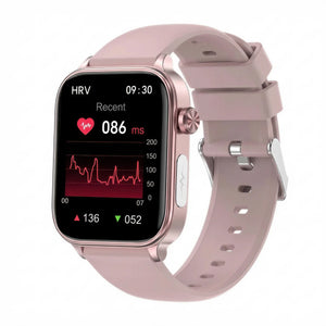 CFY E570 Professional ECG Blood Sugar Blood Pressure HRV Monitoring Health Watch Pink