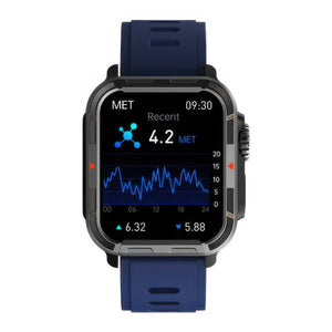 CFY E579 VEE PRO Rugged Sports Smartwatch with ECG and Heart Rate Monitoring Blue