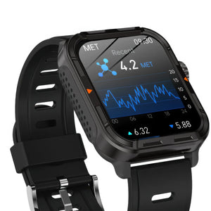 CFY E579 VEE PRO Rugged Sports Smartwatch with ECG and Heart Rate Monitoring Black