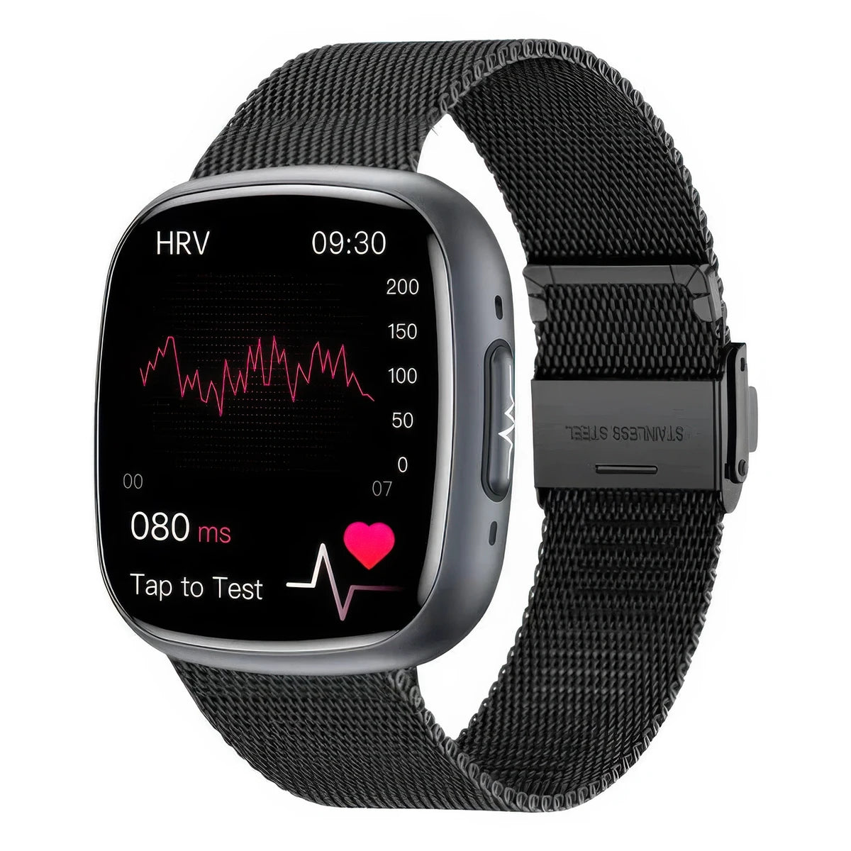 CFY E593 Professional ECG Blood Glucose Blood Pressure Heart Rate HRV Monitoring Smart Watch