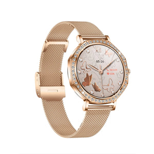 CFY E80 Ultra-thin Fashions BT Call Women's Smartwatch Blood Glucose BP Sleep Measurement