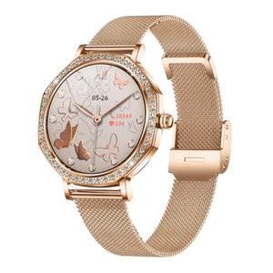 CFY E80 Ultra-thin Fashions BT Call Women's Smartwatch Blood Glucose BP Sleep Measurement