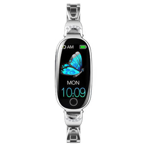 CFY E81 Blood Pressure Heart Rate monitoring Luxury Diamond Design Fashion Women Smartwatch