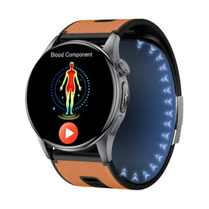CFY Max 6 Smartwatch - Air Pump, Blood Pressure, ECG, Blood Sugar & Oxygen