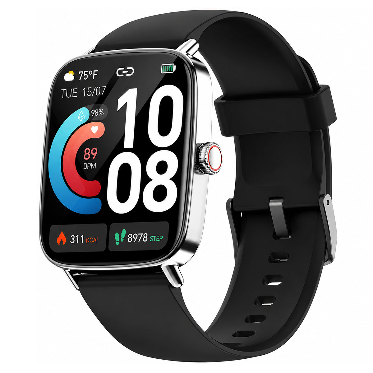 W13 Smart Watch for Android & iPhone, Fitness Tracker with Step, Sleep & Blood Oxygen Tracking, Waterproof