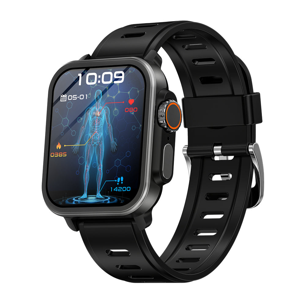 CFY-E577 VEE ECG/EKG Blood Glucose Blood Oxygen Heart Rate Monitoring Sport Smartwatch