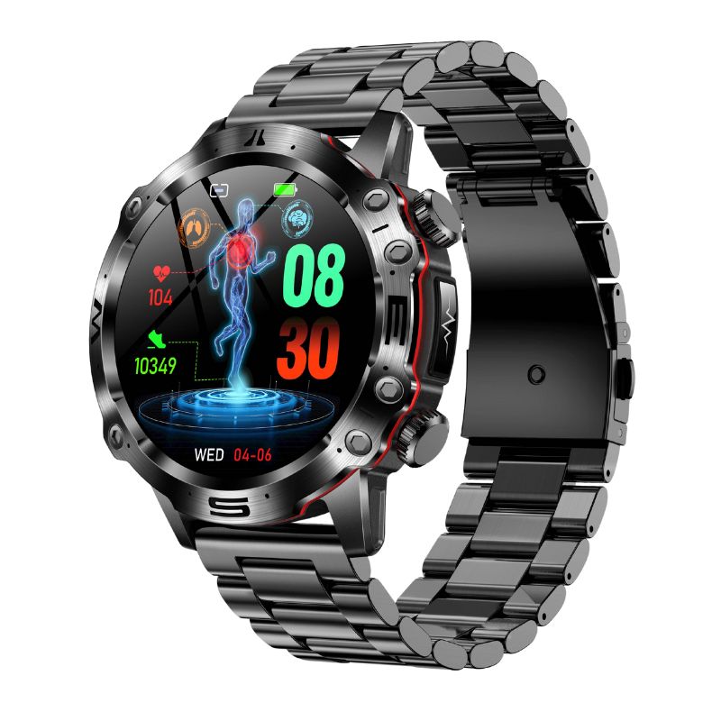 CFY48 High-end ECG/EKG Blood Glucose Blood Pressure Sports Call Smart Watch