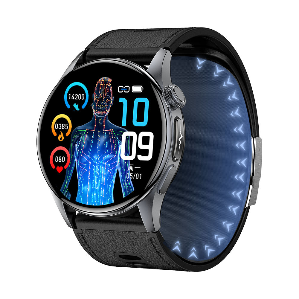 CFY Max 6 High-end Flagship Air Pump Blood Pressure ECG Blood Sugar Blood Oxygen Monitoring SmartWatch