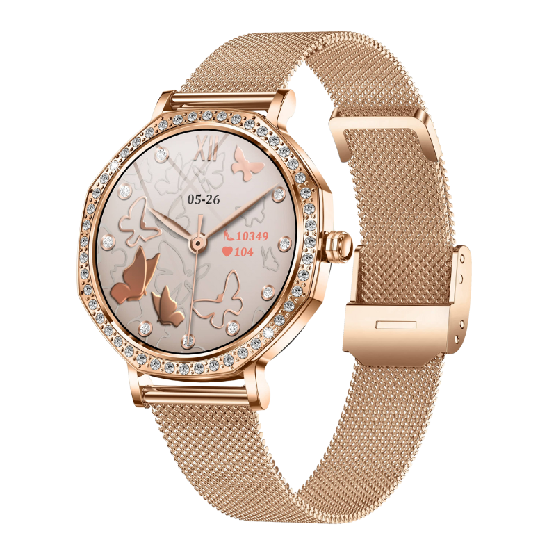 CFY80 Ultra-thin Fashions BT Call Women's Smartwatch Blood Glucose BP Sleep Measurement