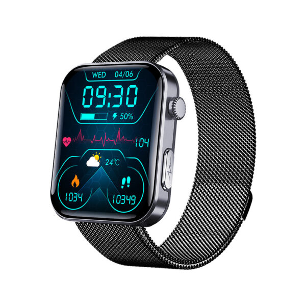 GT5 Pro Max Blood Glucose Watch With BP+HRV+ECG(EKG)+SOS+Stress+Sleep Monitoring