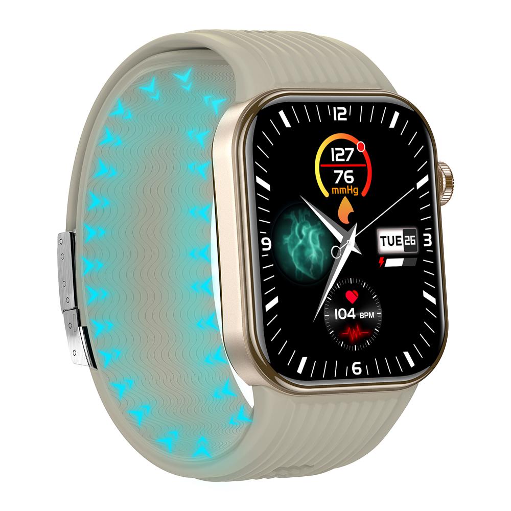 CFY Max 7 AI Analysis Air Pump Blood Pressure ECG Blood Sugar Blood Oxygen Monitoring SOS SmartWatch