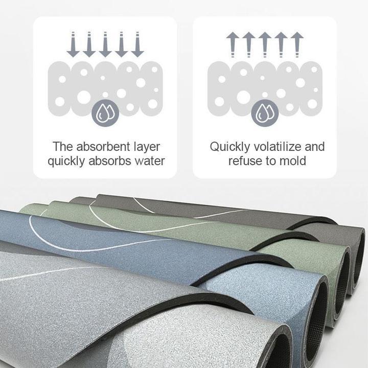 Super absorbent floor mat for home, bathroom, soft, quick-drying mat