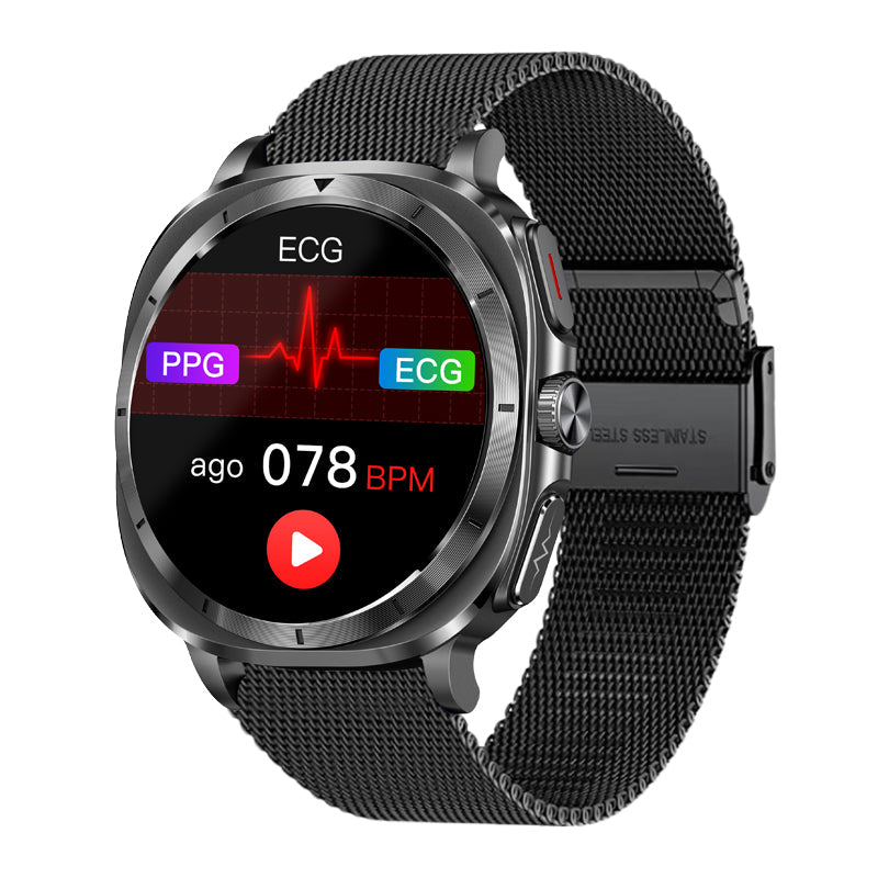 CFY492 One-click Blood Glucose ECG/EKG Blood Pressure Call Intelligent Sports Health Smart Watch