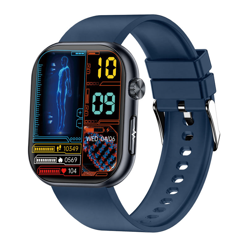 CFY587 Blood Sugar Monitoring Smart Watch With Blood Pressure ECG/EKG Heart Rate Health Fitness Tracker