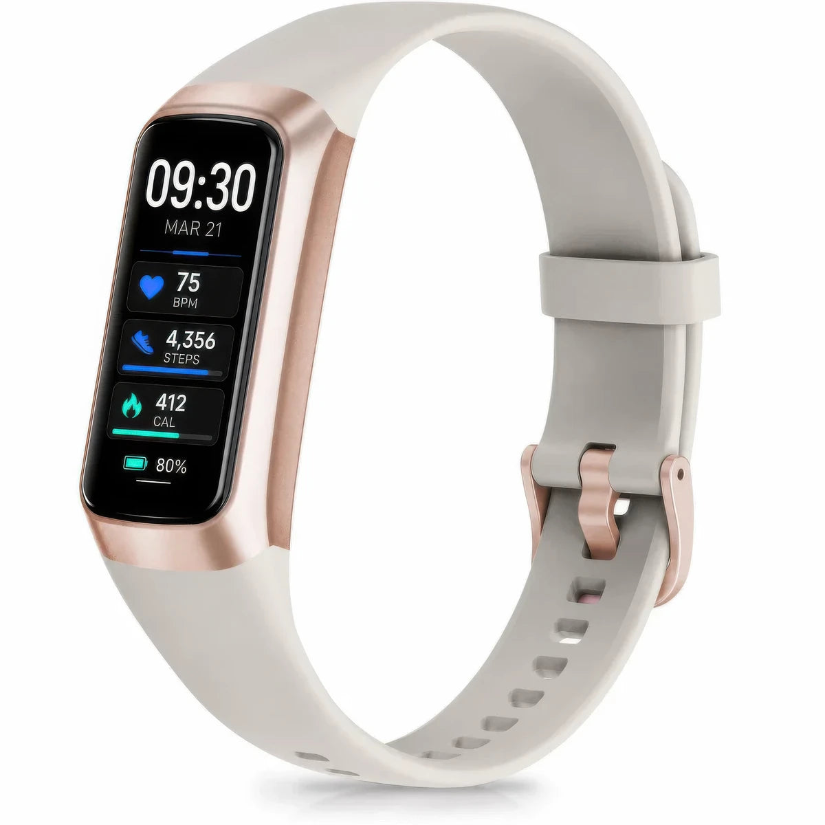 C60 Smart Watch for Women, Fitness Tracker with Step, Sleep & Heart Rate Tracking, Waterproof for Android & iPhone