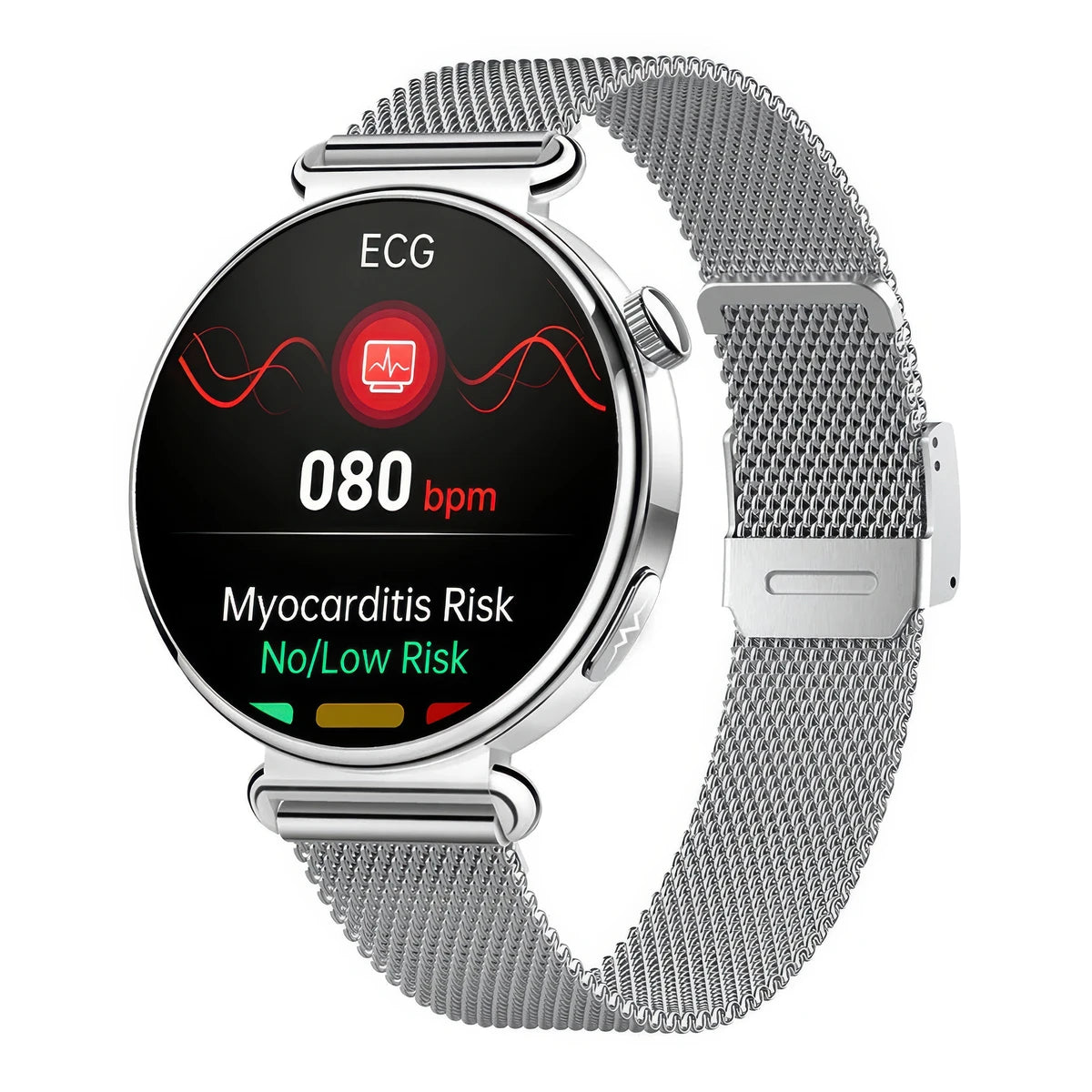 CFY E04 Smartwatch - ECG, Blood Pressure, Blood Glucose & Oxygen Monitoring