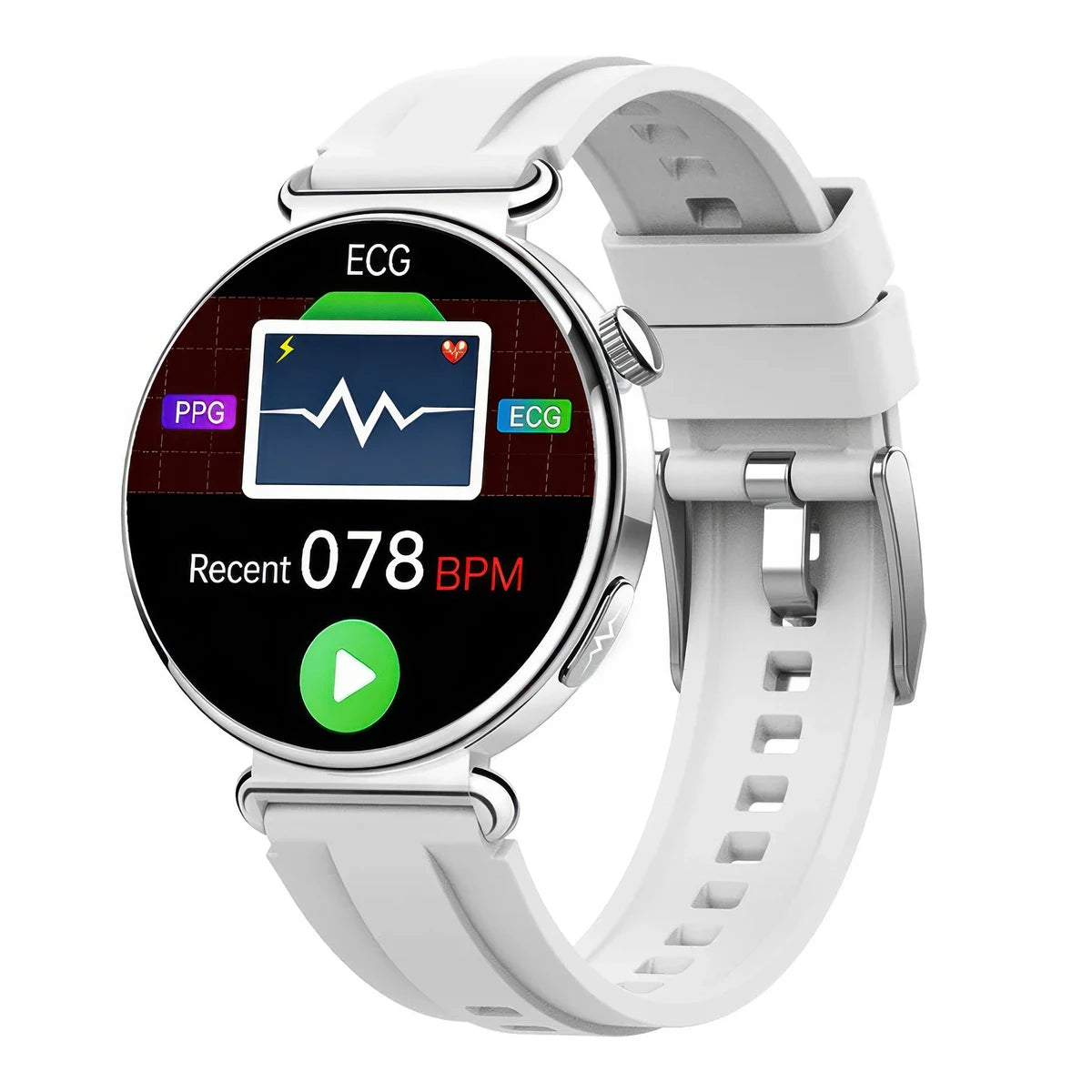 CFY E04 Smartwatch - ECG, Blood Pressure, Blood Glucose & Oxygen Monitoring