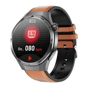 CFY E05 ECG Blood Glucose Sos Uric Acid Cholesterol Stress Monitoring Smartwatch