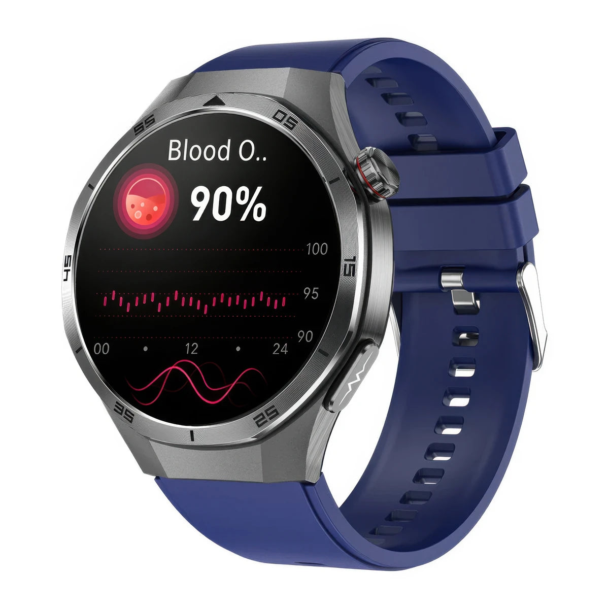 CFY E05 ECG Blood Glucose Sos Uric Acid Cholesterol Stress Monitoring Smartwatch
