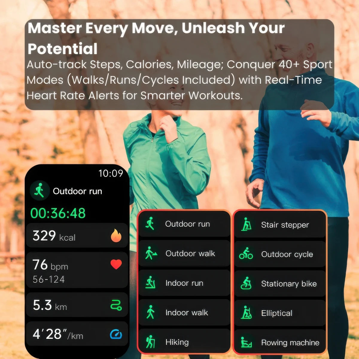 CFY E108 ECG Smartwatch With Blood Oxygen Heart Rate Monitor Sleep Monitoring