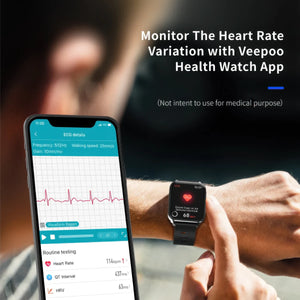 CFY E108 ECG Smartwatch With Blood Oxygen Heart Rate Monitor Sleep Monitoring