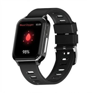 CFY E108 ECG Smartwatch With Blood Oxygen Heart Rate Monitor Sleep Monitoring Black