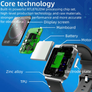 CFY E116 ECG+PPG Blood Sugar Monitoring Health Smart Sports Watch