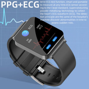 CFY E116 ECG+PPG Blood Sugar Monitoring Health Smart Sports Watch