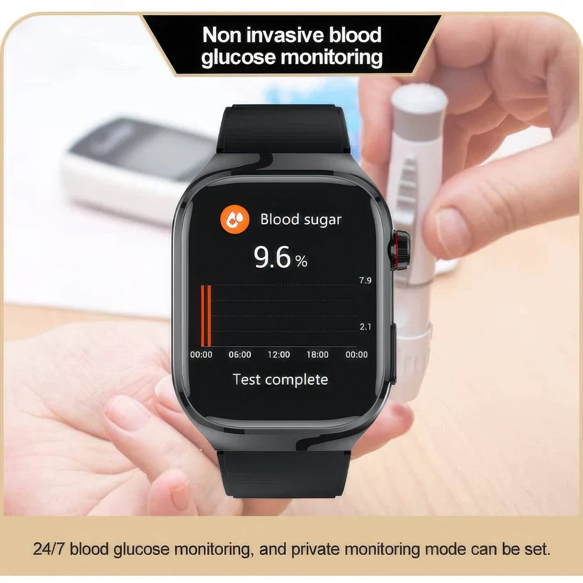 CFY E16 One Click ECG+Micro Physical Examination Blood Glucose Blood Pressure Monitoring High end Health Management Watch