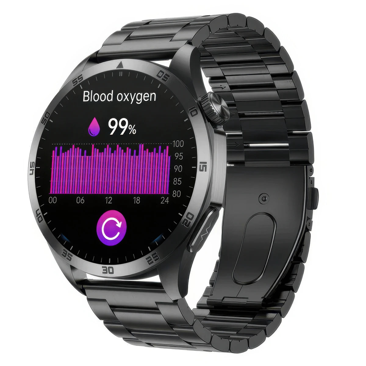 CFY E45 Micro Health Check ECG/EKG  Blood Glucose Smart Health Monitoring Watch