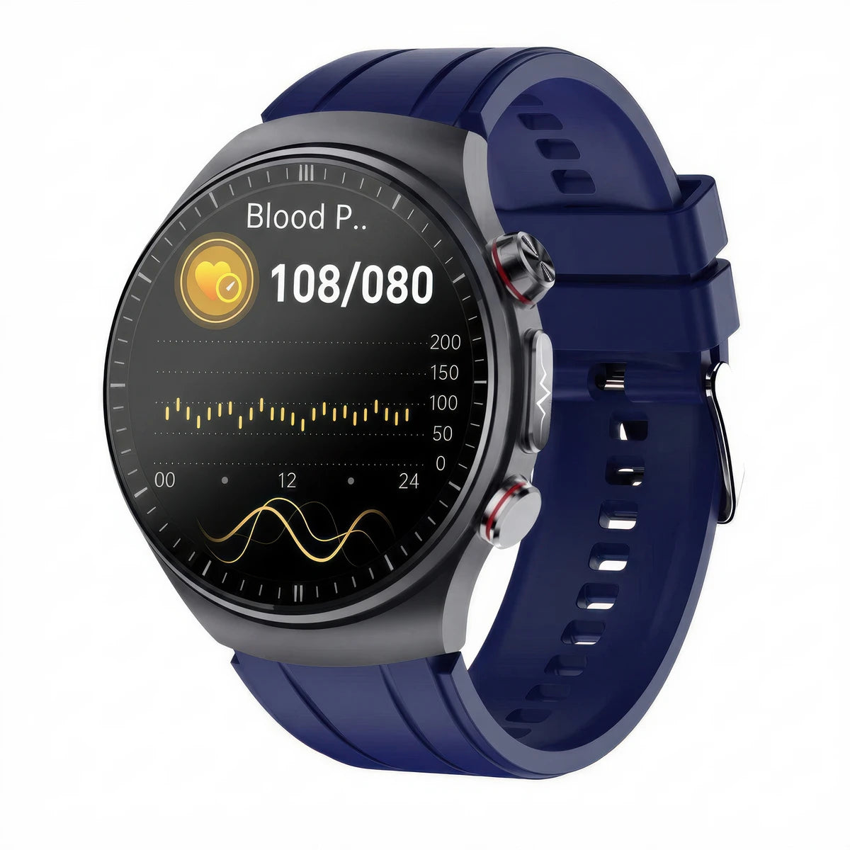 CFY E488 High-End Ti ECG Blood Pressure Blood Glucose Micro-Physical Examination Health Management Watch Blue