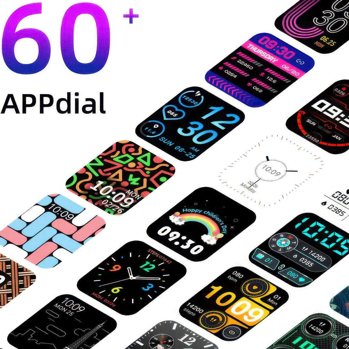 CFY E51 Smart Sports Watch with HD Display, ECG and Blood Sugar Monitoring
