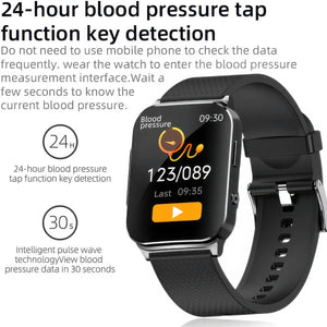 CFY E51 Smart Sports Watch with HD Display, ECG and Blood Sugar Monitoring