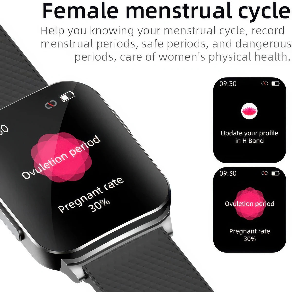 CFY E51 Smart Sports Watch with HD Display, ECG and Blood Sugar Monitoring