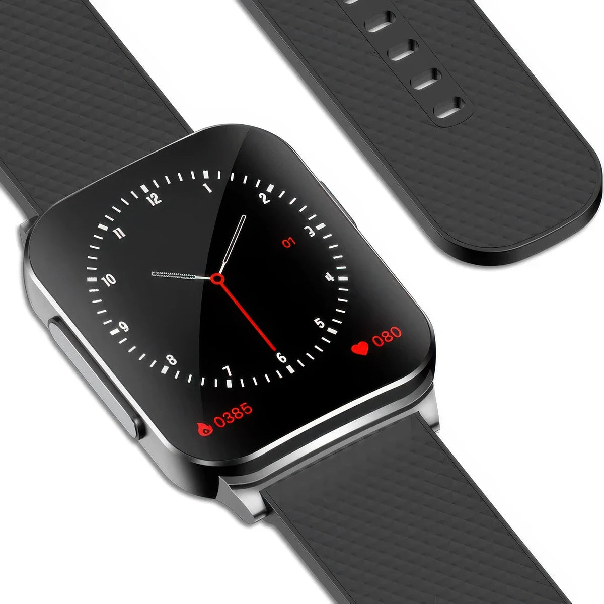 CFY E51 Smart Sports Watch with HD Display, ECG and Blood Sugar Monitoring Black