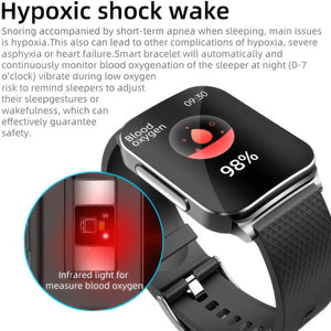 CFY E51 Smart Sports Watch with HD Display, ECG and Blood Sugar Monitoring