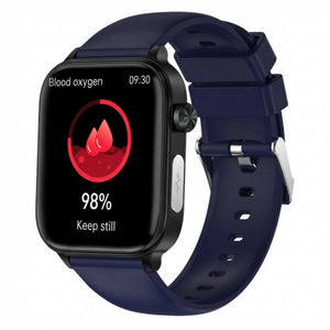 CFY E570 Professional ECG Blood Sugar Blood Pressure HRV Monitoring Health Watch Blue