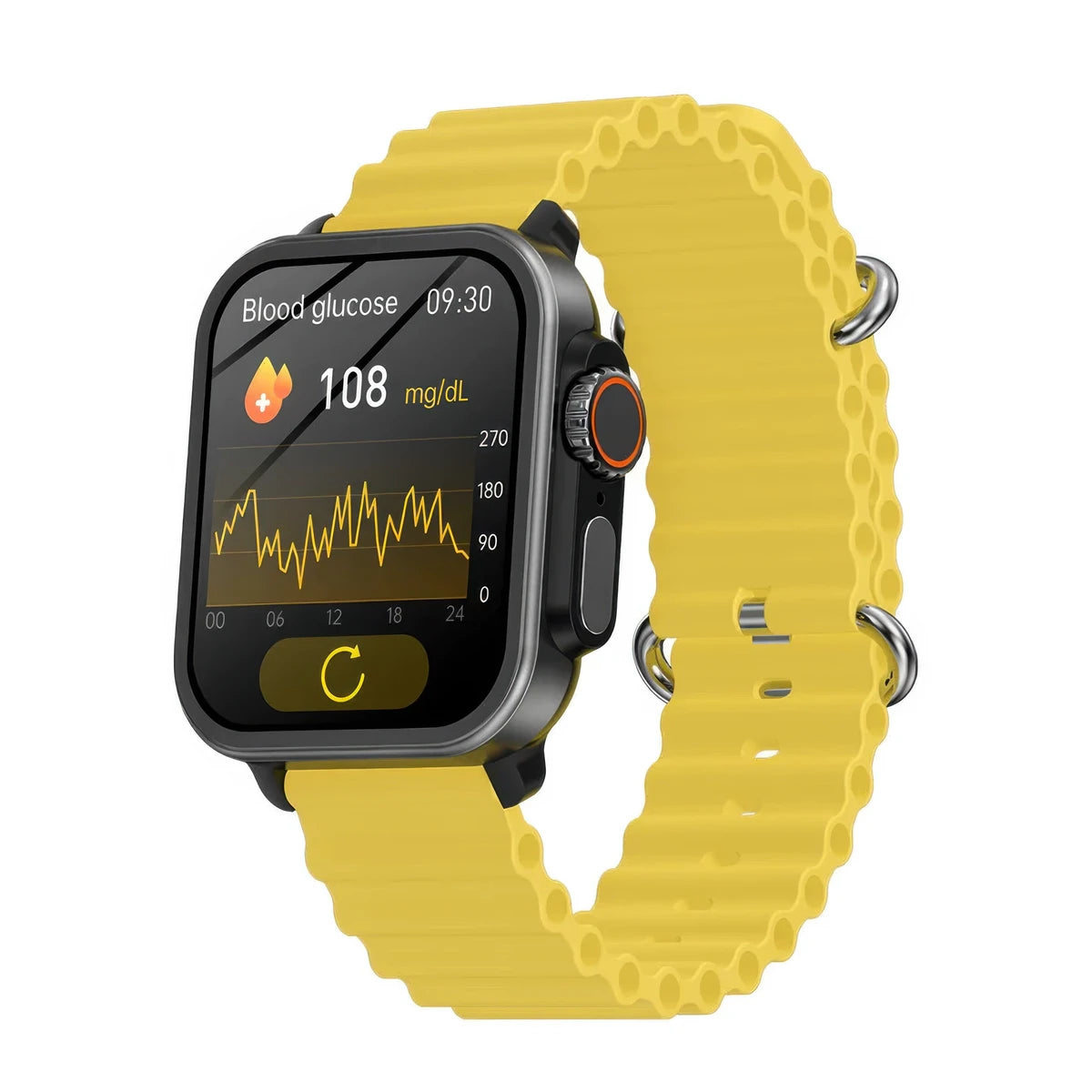 CFY E577 VEE Sport Smartwatch with ECG Blood Glucose Heart Rate & Oxygen Monitoring