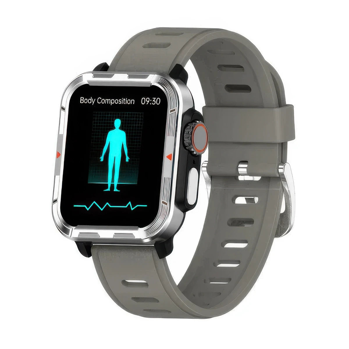 CFY E579 VEE PRO Rugged Sports Smartwatch with ECG and Heart Rate Monitoring Gray