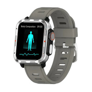CFY E579 VEE PRO Rugged Sports Smartwatch with ECG and Heart Rate Monitoring Gray