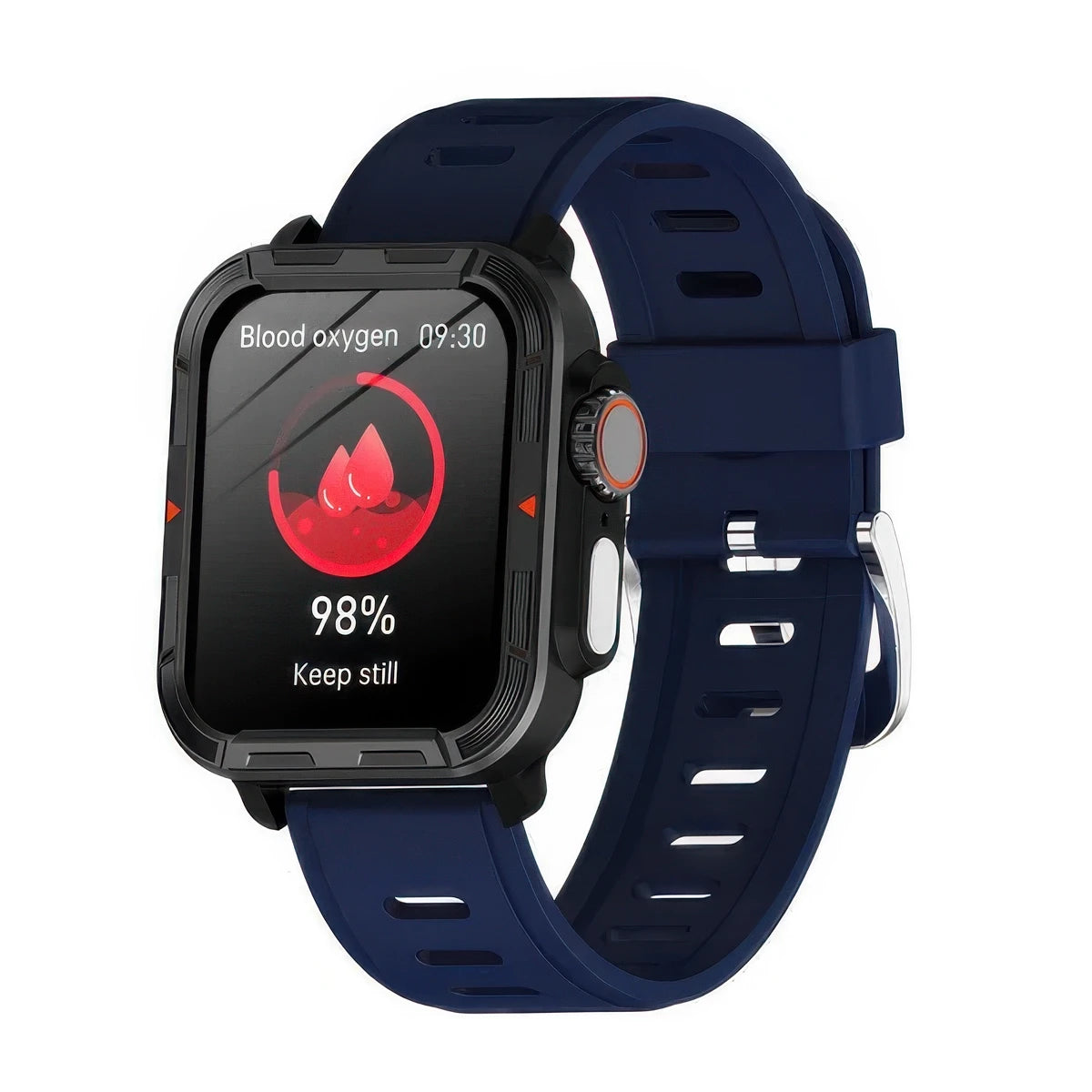 CFY E579 VEE PRO Rugged Sports Smartwatch with ECG and Heart Rate Monitoring Blue