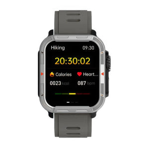 CFY E579 VEE PRO Rugged Sports Smartwatch with ECG and Heart Rate Monitoring Gray