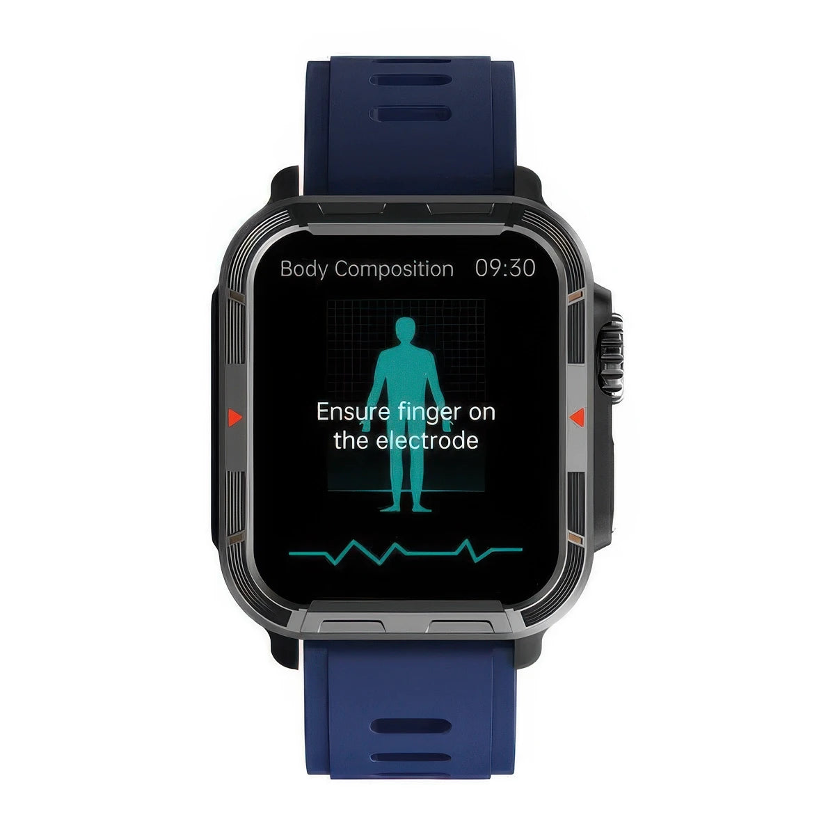 CFY E579 VEE PRO Rugged Sports Smartwatch with ECG and Heart Rate Monitoring Blue