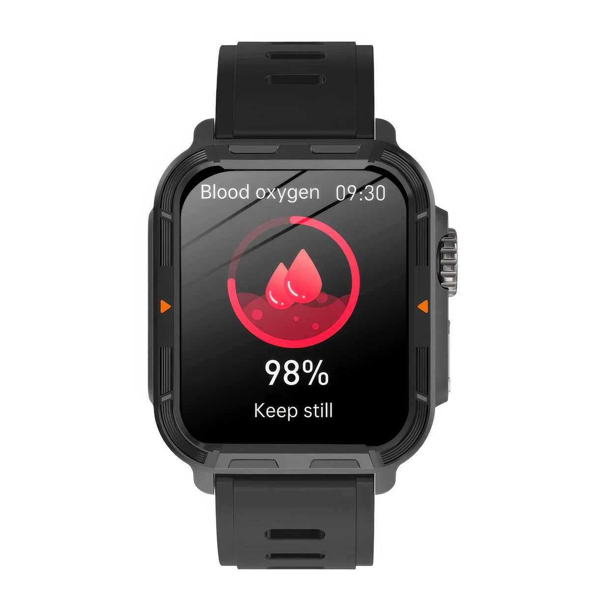 CFY E579 VEE PRO Rugged Sports Smartwatch with ECG and Heart Rate Monitoring Black