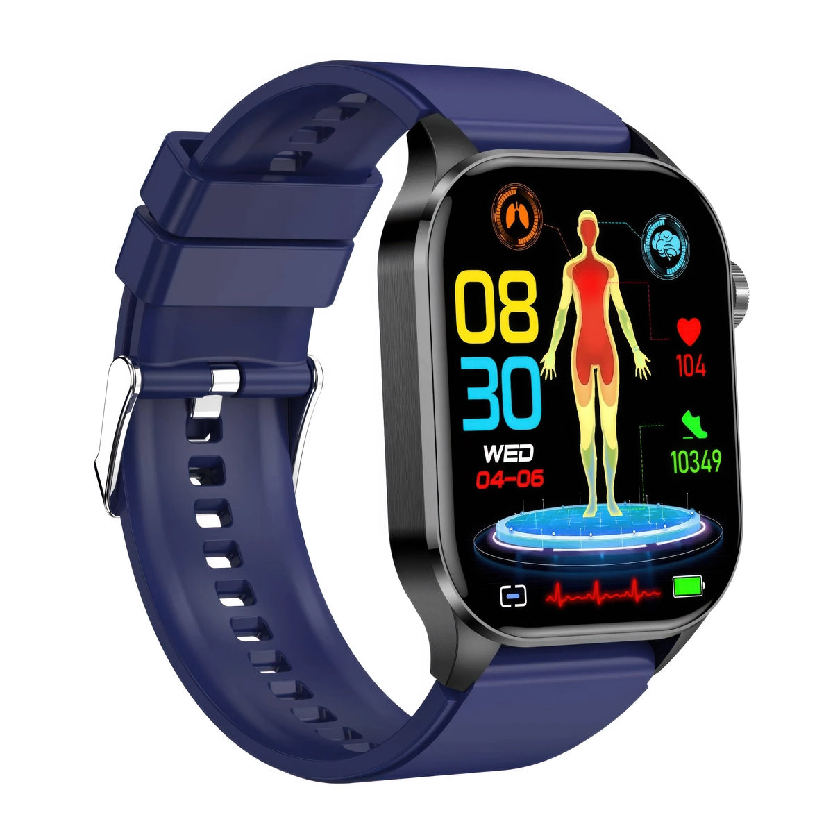 CFY E580 ECG/EKG Blood Sugar Blood Pressure Call Intelligent Health Management Smart Watch